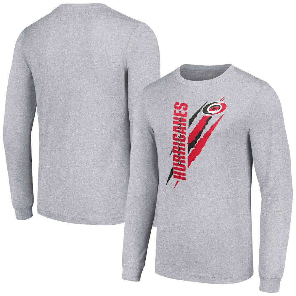 Carolina Hurricanes Starter Color Scratch Long-Sleeve T-Shirt