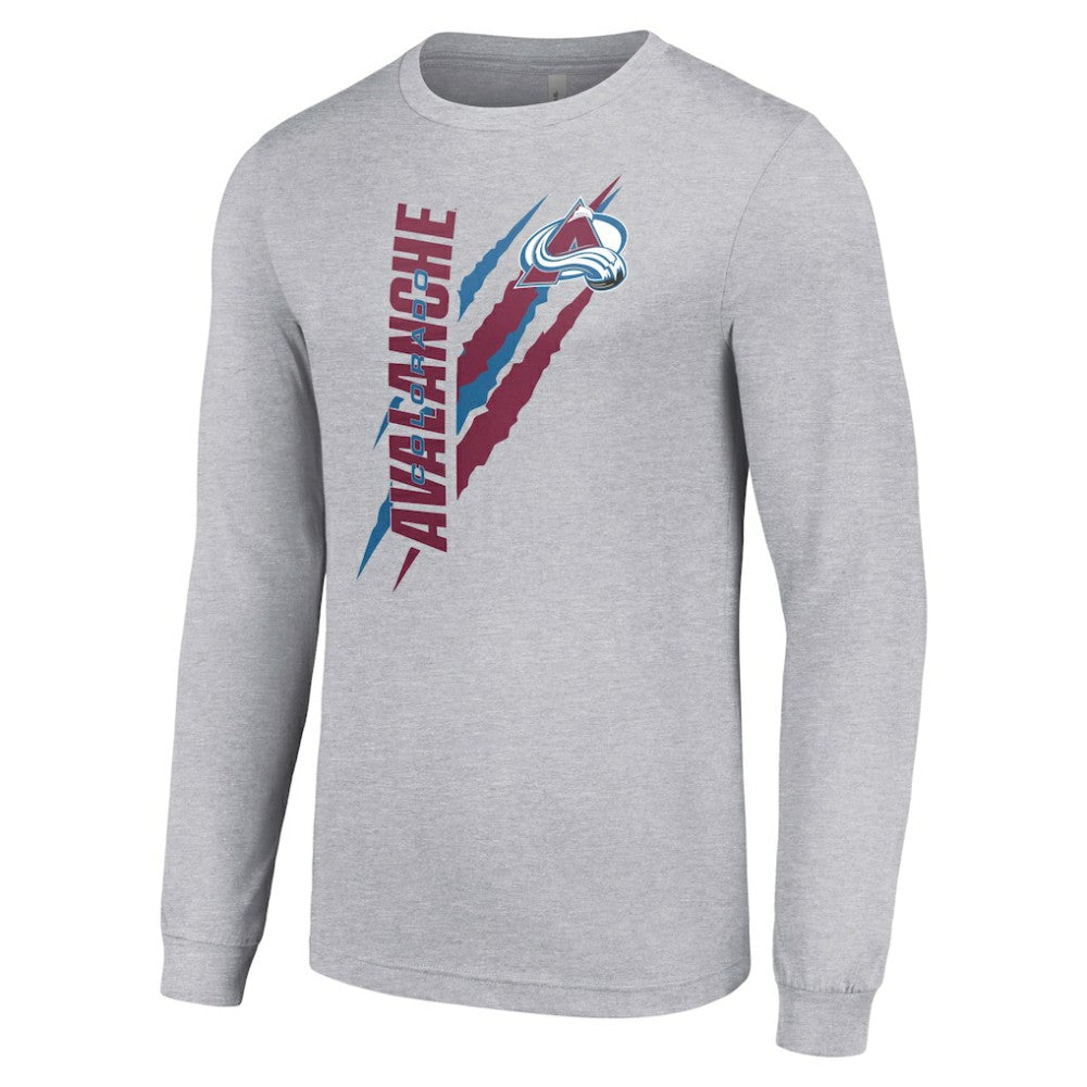 Colorado Avalanche Starter Color Scratch Long-Sleeve T-Shirt