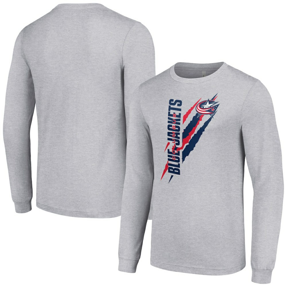 Columbus Blue Jackets Starter Color Scratch Long-Sleeve T-Shirt