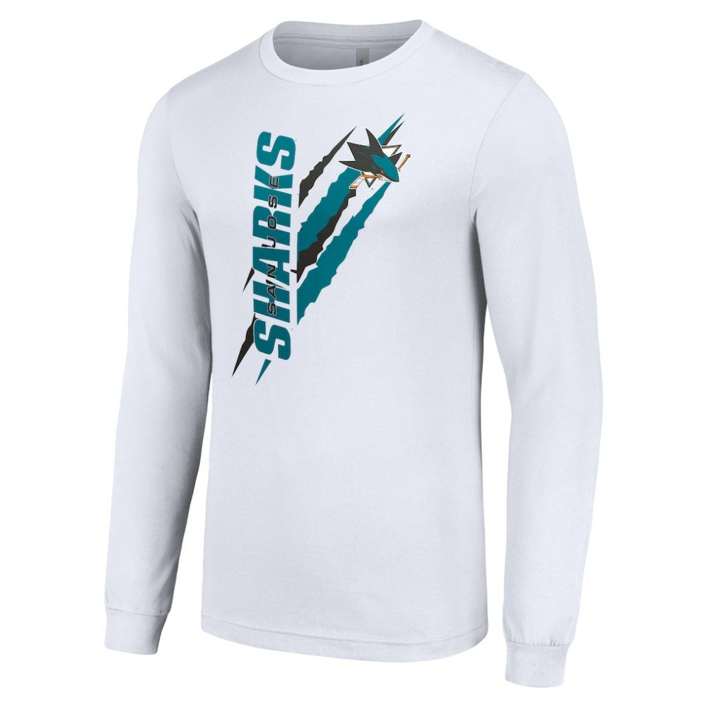 San Jose Sharks Starter Color Scratch Long-Sleeve T-Shirt