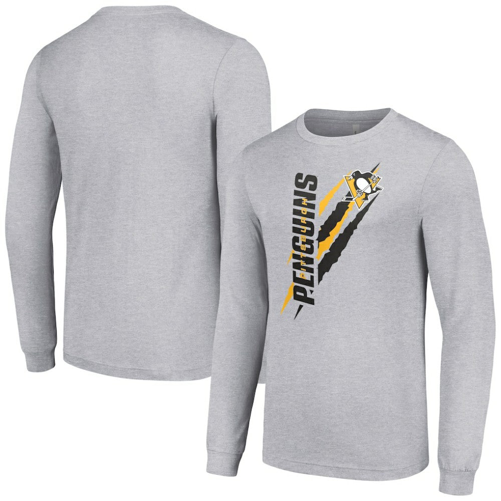Pittsburgh Penguins Starter Color Scratch Long-Sleeve T-Shirt