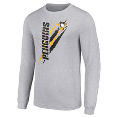 Pittsburgh Penguins Starter Color Scratch Long-Sleeve T-Shirt