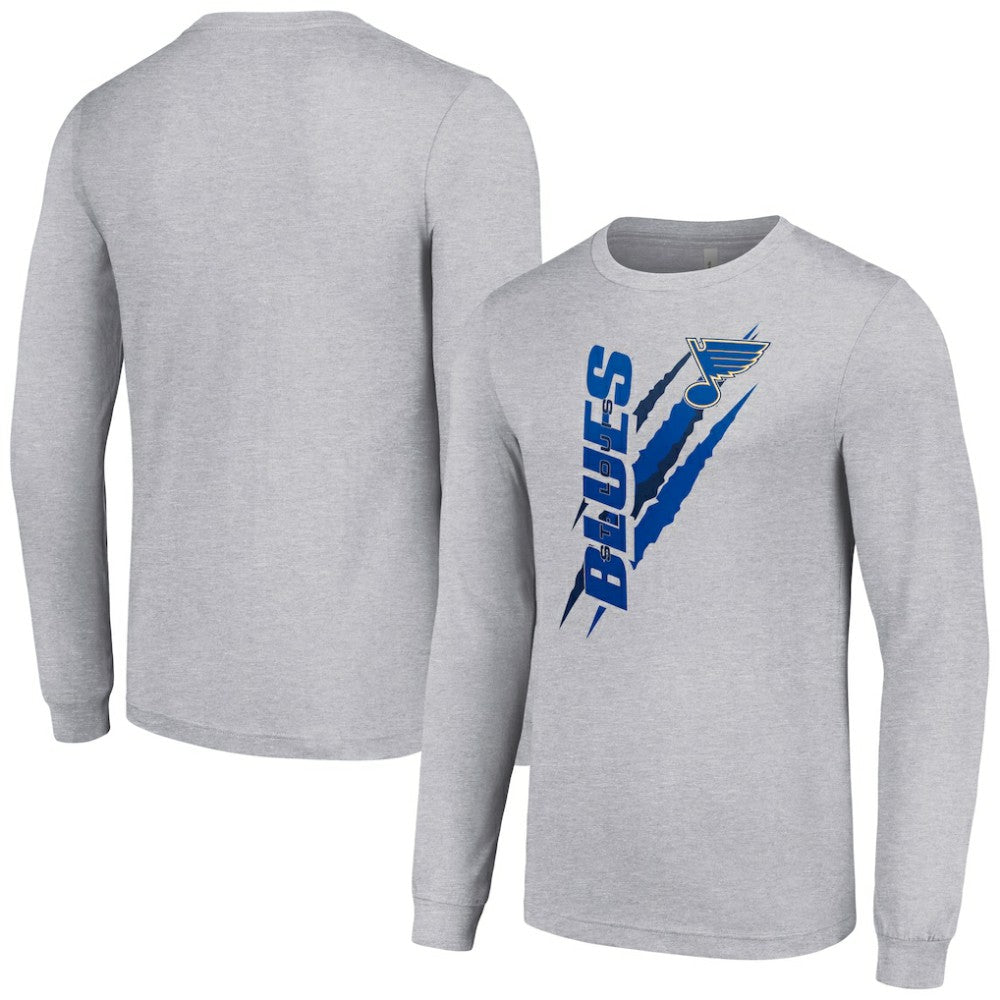St. Louis Blues Starter Color Scratch Long-Sleeve T-Shirt