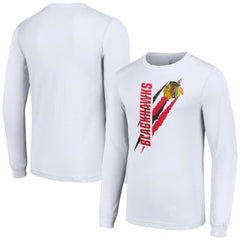 Chicago Blackhawks Starter Color Scratch Long-Sleeve T-Shirt