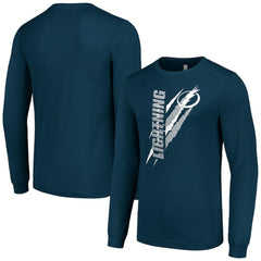 Tampa Bay Lightning Starter Color Scratch Long-Sleeve T-Shirt