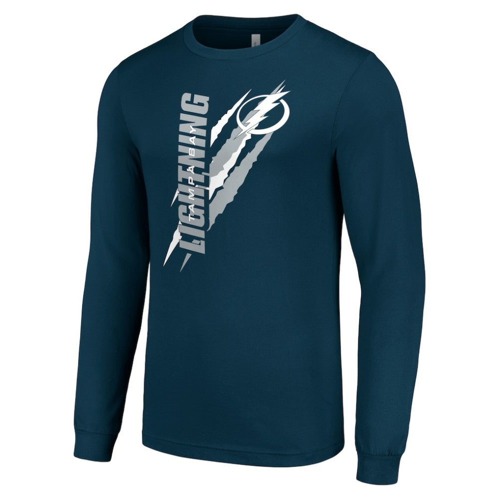 Tampa Bay Lightning Starter Color Scratch Long-Sleeve T-Shirt