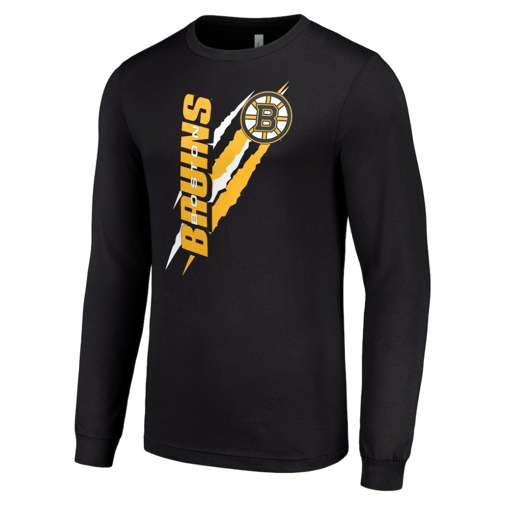 Boston Bruins Starter Color Scratch Long-Sleeve T-Shirt