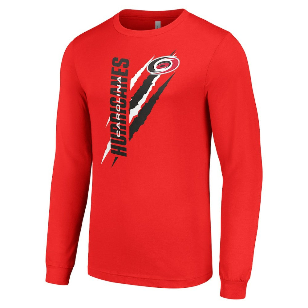 Carolina Hurricanes Starter Color Scratch Long-Sleeve T-Shirt