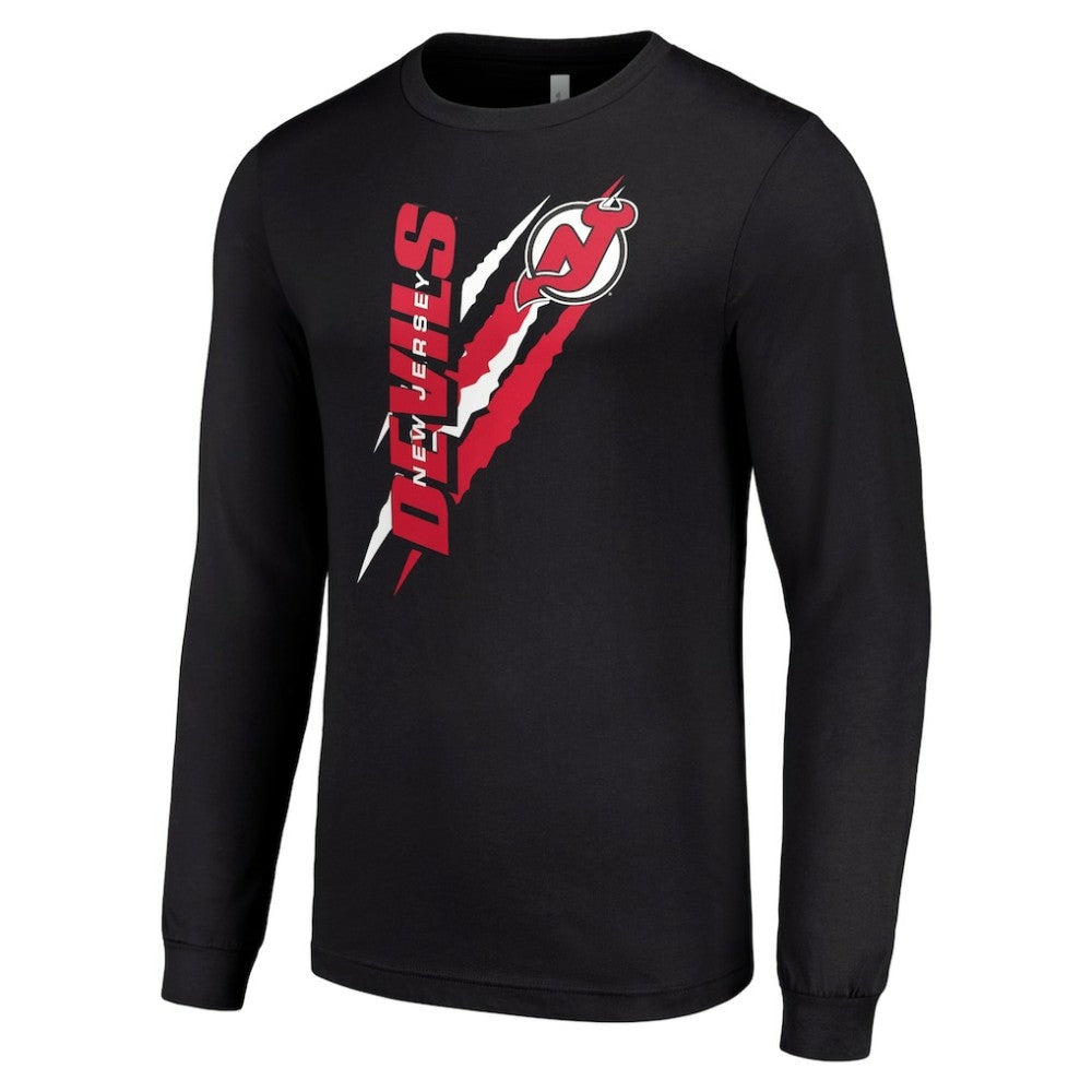 New Jersey Devils Starter Color Scratch Long-Sleeve T-Shirt