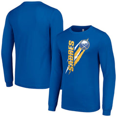 Buffalo Sabres Starter Color Scratch Long-Sleeve T-Shirt