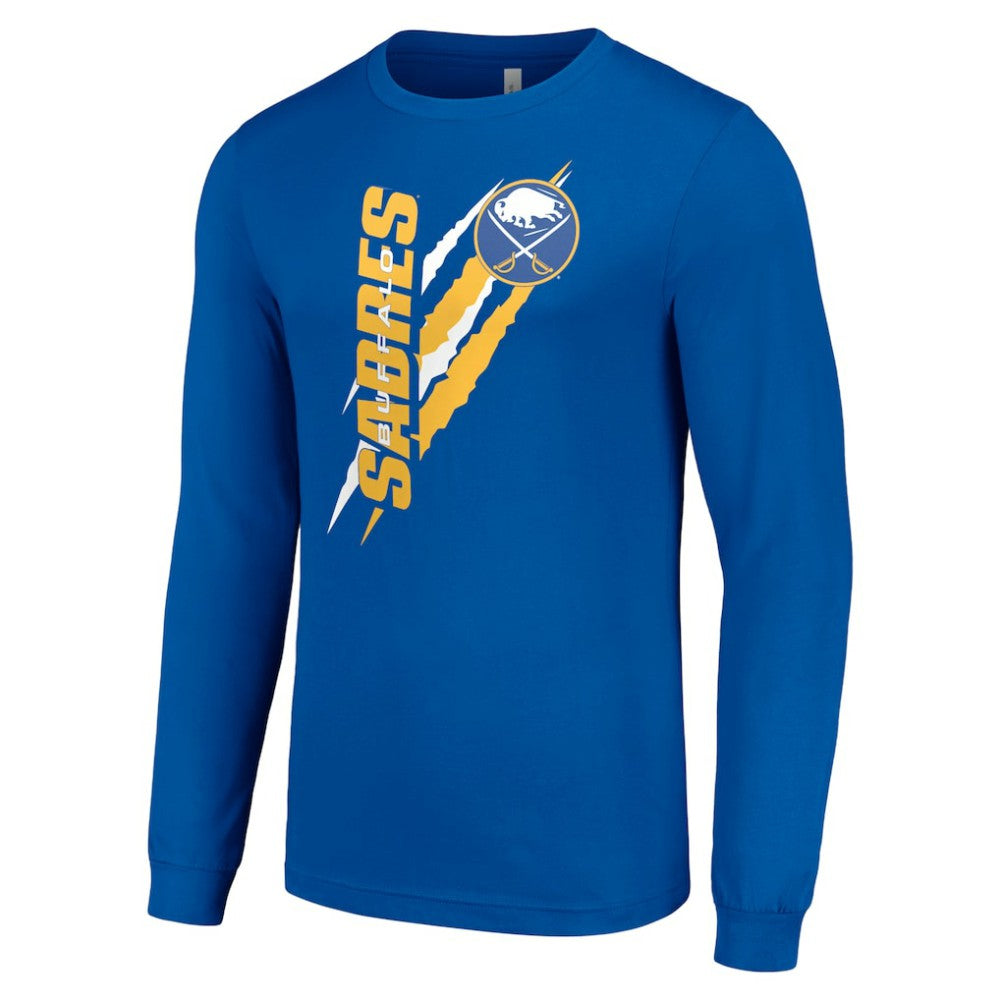 Buffalo Sabres Starter Color Scratch Long-Sleeve T-Shirt
