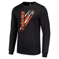 Philadelphia Flyers Starter Color Scratch Long-Sleeve T-Shirt