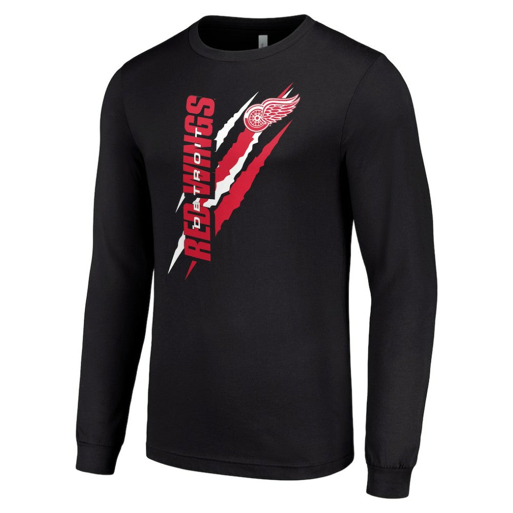 Detroit Red Wings Starter Color Scratch Long-Sleeve T-Shirt