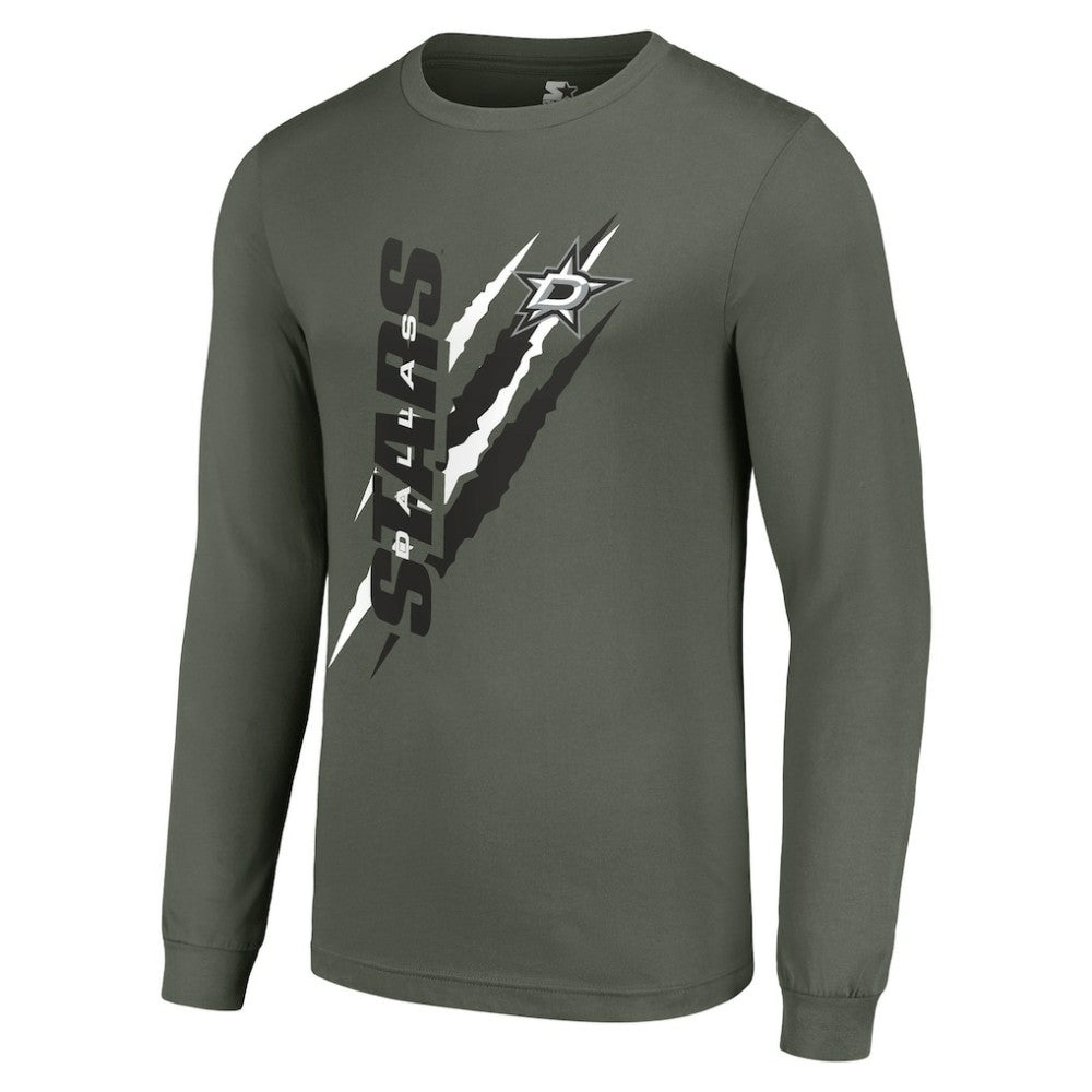 Dallas Stars Starter Color Scratch Long-Sleeve T-Shirt