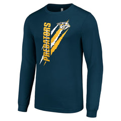 Nashville Predators Starter Color Scratch Long-Sleeve T-Shirt