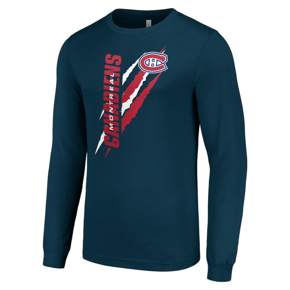 Montreal Canadiens Starter Color Scratch Long-Sleeve T-Shirt