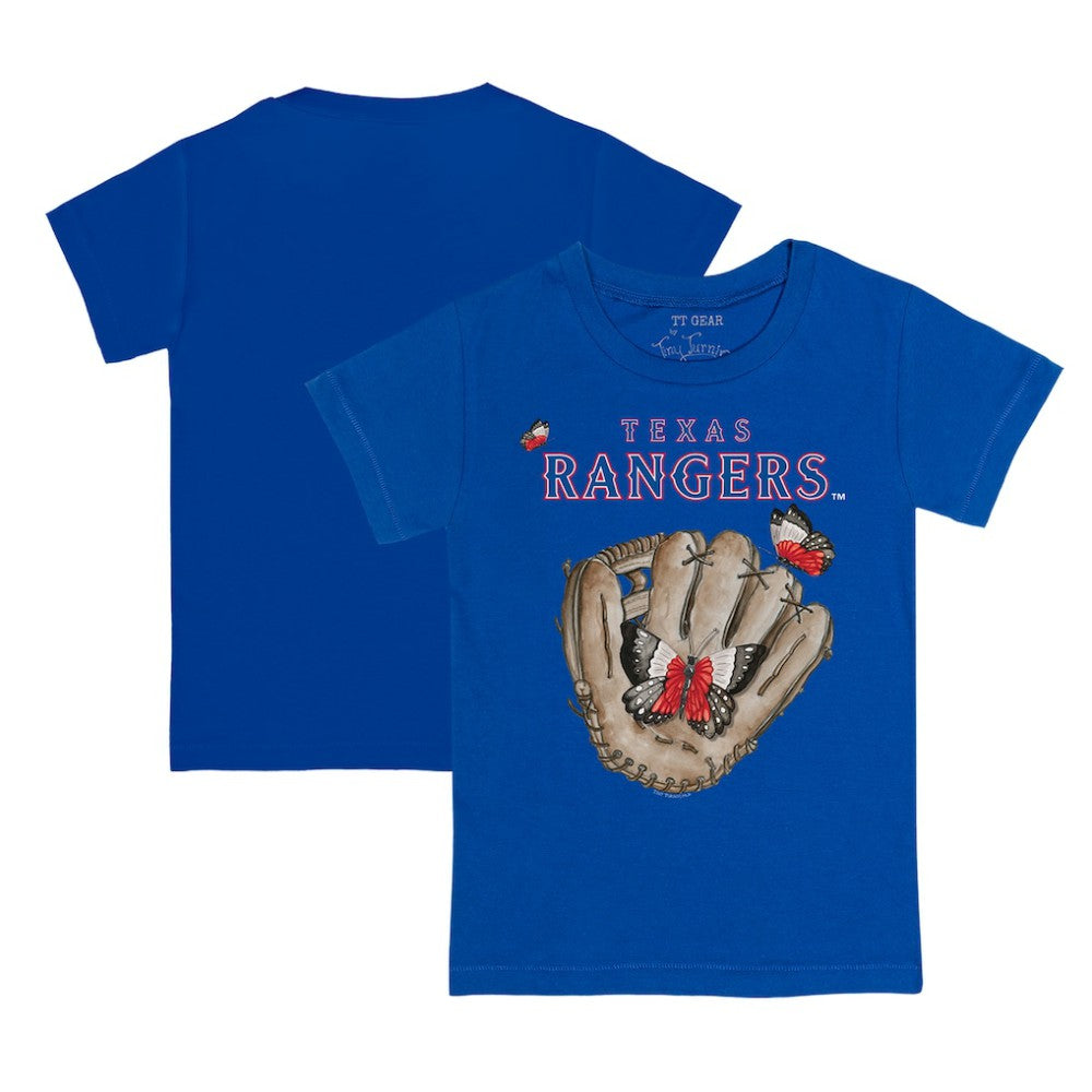 Texas Rangers Tiny Turnip Youth Butterfly Glove T-Shirt - Royal