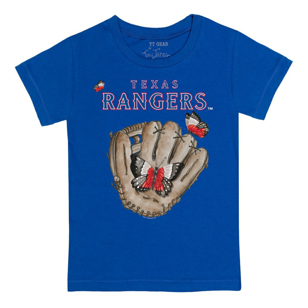 Texas Rangers Tiny Turnip Youth Butterfly Glove T-Shirt - Royal