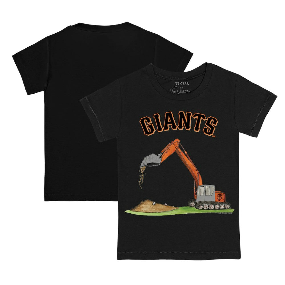 San Francisco Giants Tiny Turnip Youth Excavator T-Shirt - Black