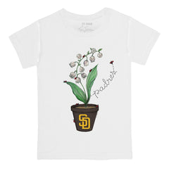 San Diego Padres Tiny Turnip Youth Lilies & Ladybugs T-Shirt - White