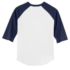 Washington Nationals Tiny Turnip Youth Mermaid 3/4-Sleeve Raglan T-Shirt - White/Navy