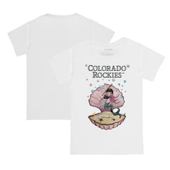 Colorado Rockies Tiny Turnip Youth Mermaid T-Shirt - White