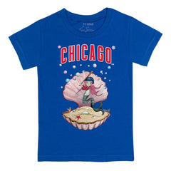 Chicago Cubs Tiny Turnip Youth Mermaid T-Shirt - Royal