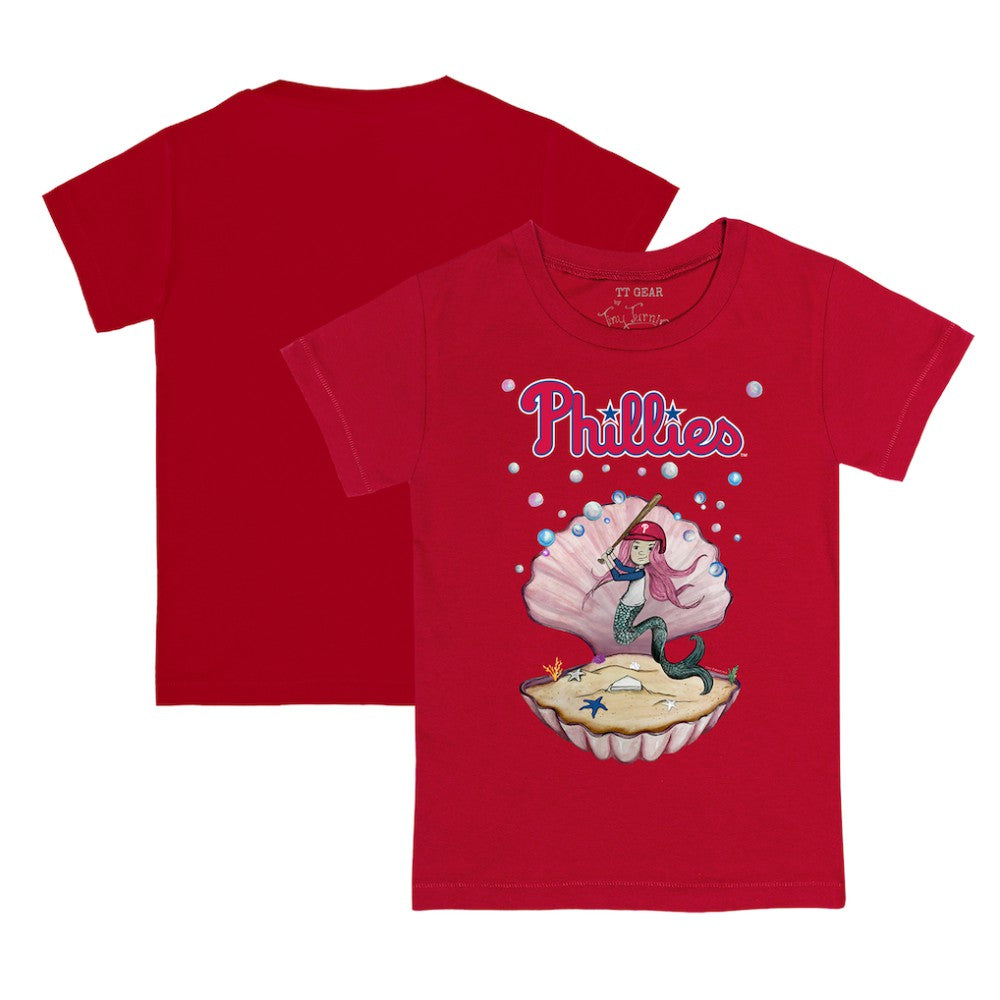 Philadelphia Phillies Tiny Turnip Youth Mermaid T-Shirt - Red