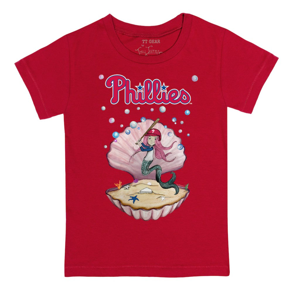 Philadelphia Phillies Tiny Turnip Youth Mermaid T-Shirt - Red