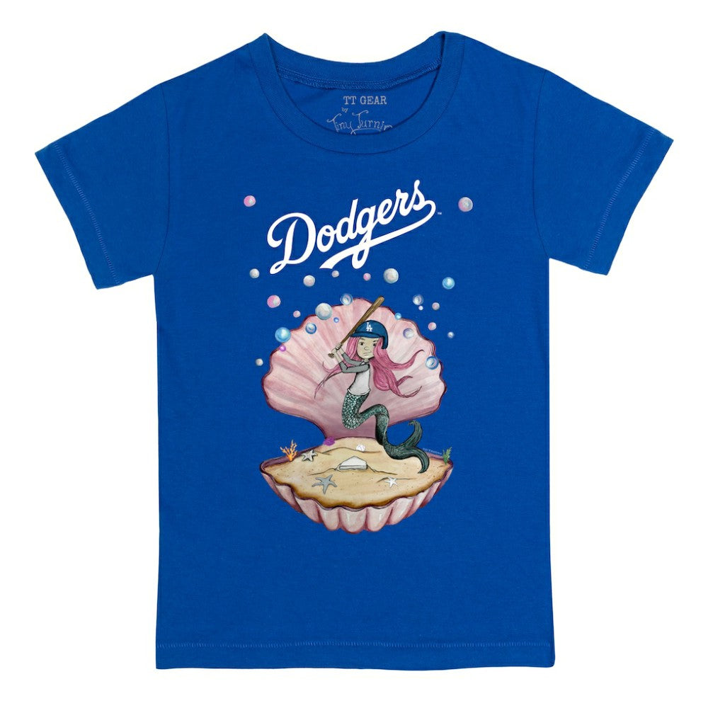 Los Angeles Dodgers Tiny Turnip Youth Mermaid T-Shirt - Royal