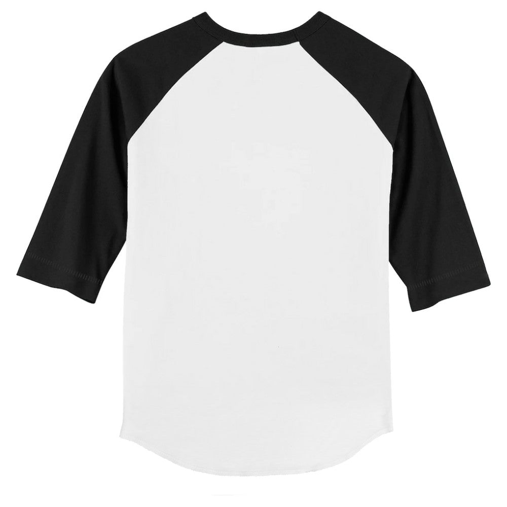 Athletics Tiny Turnip Youth Monster Truck 3/4-Sleeve Raglan T-Shirt - White/Black
