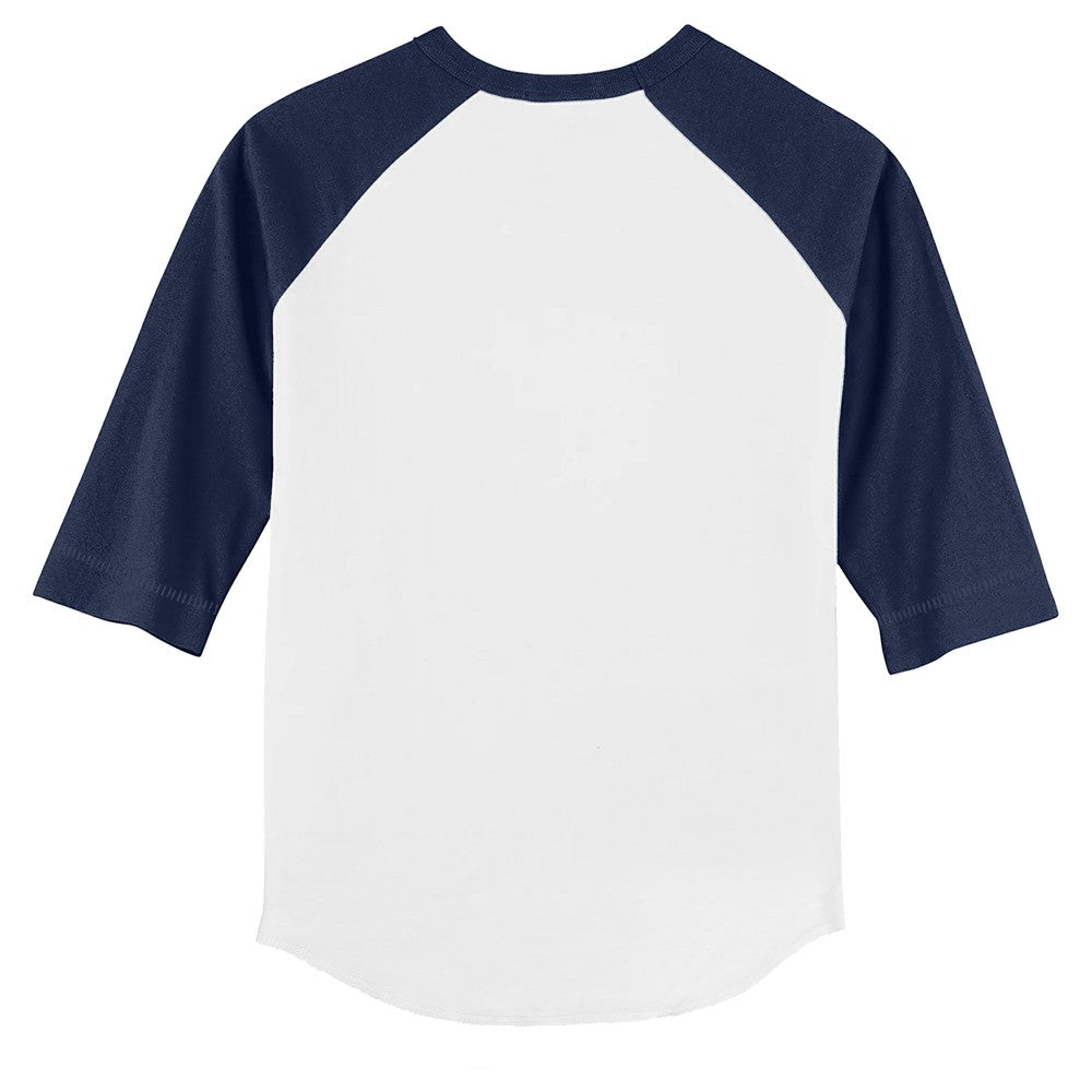 Minnesota Twins Tiny Turnip Youth Monster Truck 3/4-Sleeve Raglan T-Shirt - White/Navy