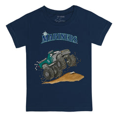 Seattle Mariners Tiny Turnip Youth Monster Truck T-Shirt - Navy