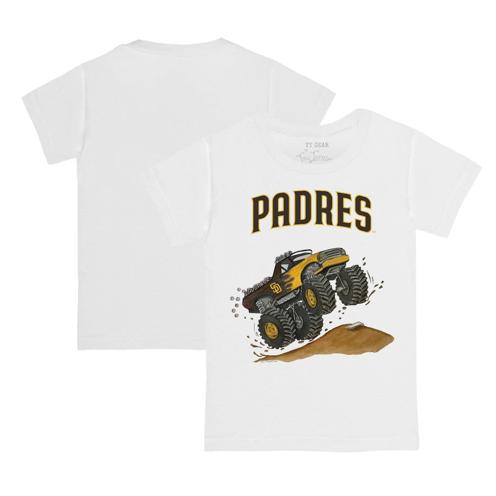 San Diego Padres Tiny Turnip Youth Monster Truck T-Shirt - White