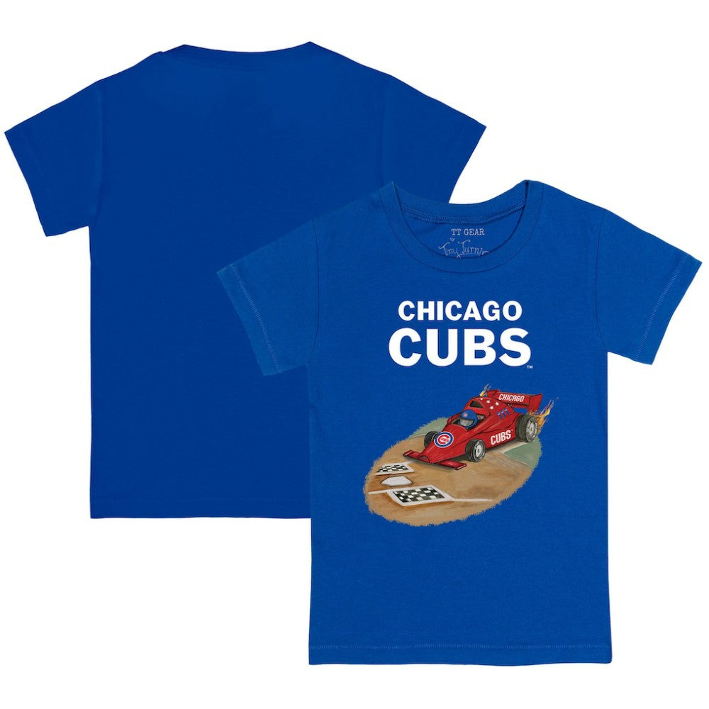 Chicago Cubs Tiny Turnip Youth Race Car T-Shirt - Royal