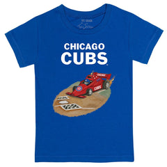 Chicago Cubs Tiny Turnip Youth Race Car T-Shirt - Royal