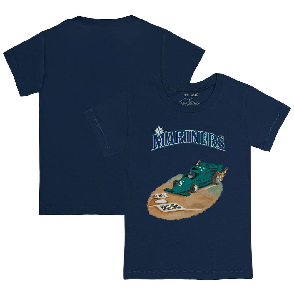 Seattle Mariners Tiny Turnip Youth Race Car T-Shirt - Navy