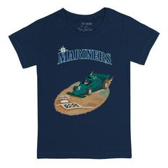 Seattle Mariners Tiny Turnip Youth Race Car T-Shirt - Navy