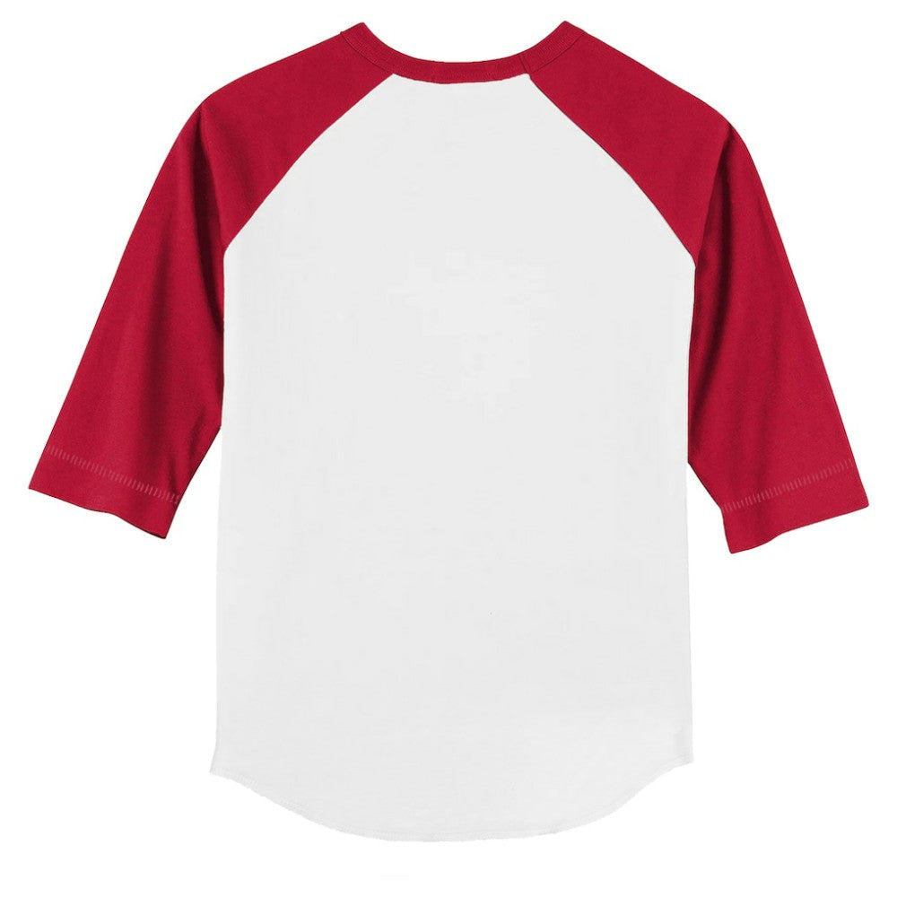 Philadelphia Phillies Tiny Turnip Youth Triceratops 3/4-Sleeve Raglan T-Shirt - White/Red