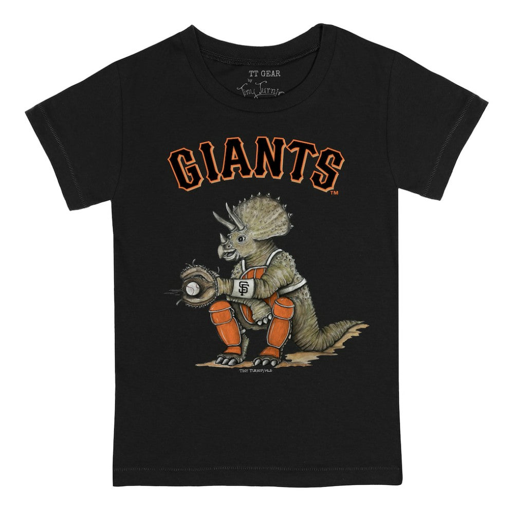 San Francisco Giants Tiny Turnip Youth Triceratops T-Shirt - Black