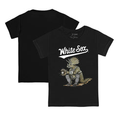 Chicago White Sox Tiny Turnip Youth Triceratops T-Shirt - Black