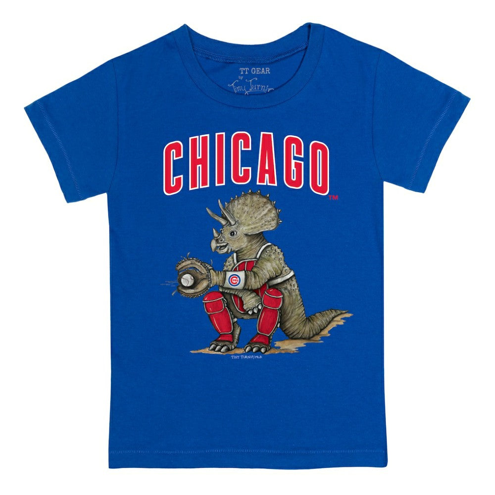 Chicago Cubs Tiny Turnip Youth Triceratops T-Shirt - Royal
