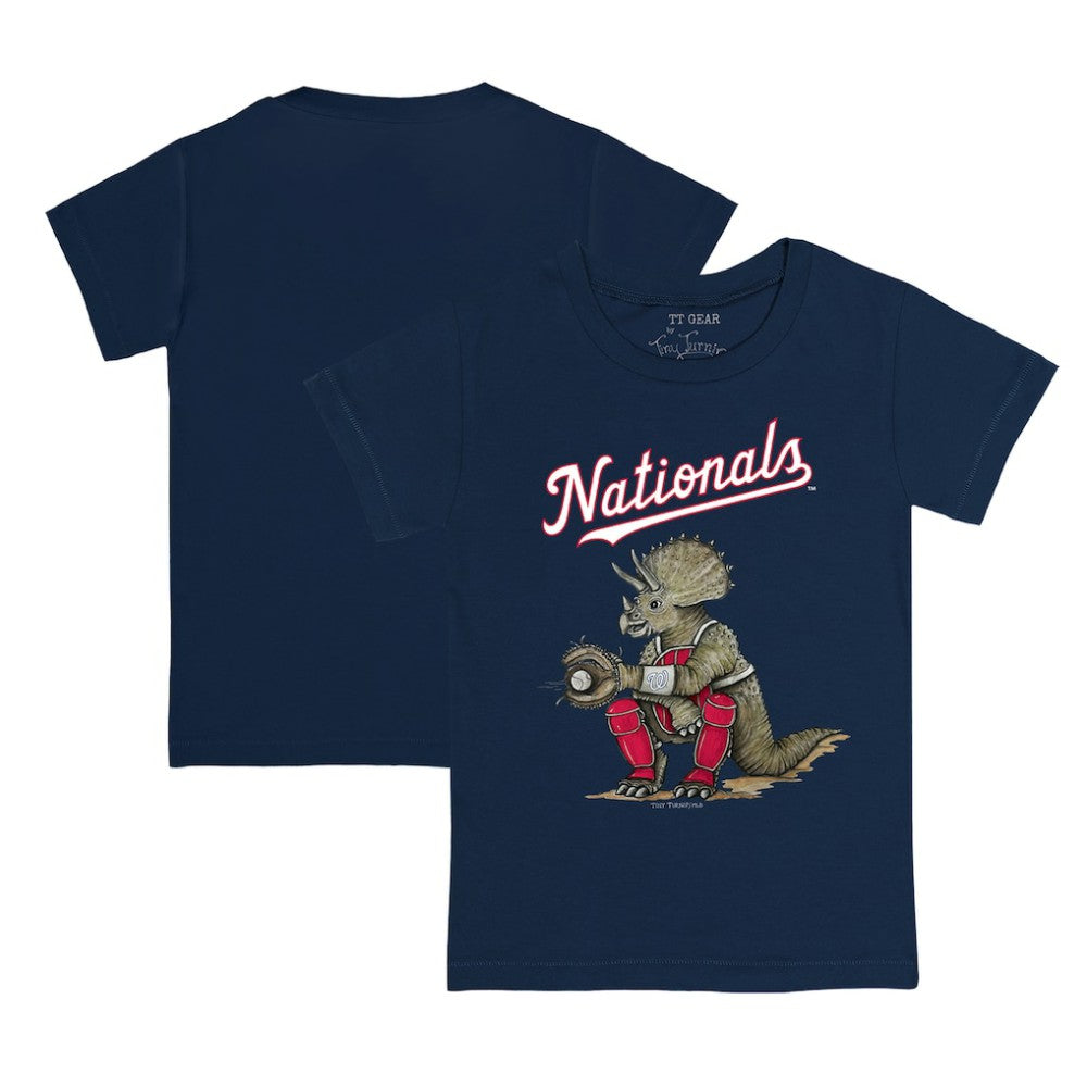 Washington Nationals Tiny Turnip Youth Triceratops T-Shirt - Navy