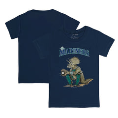 Seattle Mariners Tiny Turnip Youth Triceratops T-Shirt - Navy