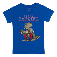 Texas Rangers Tiny Turnip Youth Triceratops T-Shirt - Royal
