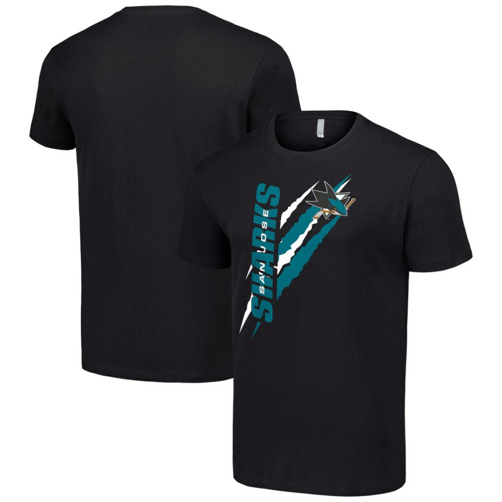 San Jose Sharks Starter Color Scratch T-Shirt