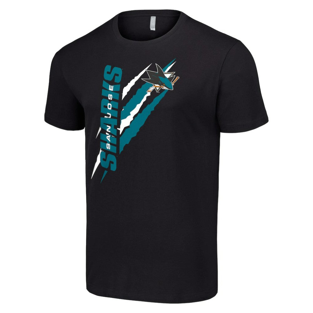 San Jose Sharks Starter Color Scratch T-Shirt