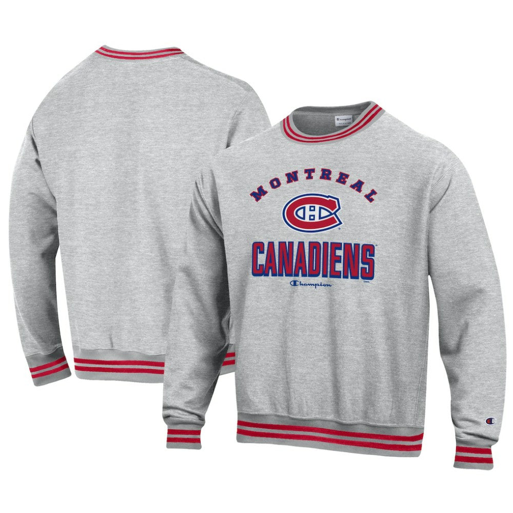 Montreal Canadiens Champion Reverse Weave Yarn Dye Pullover Sweatshirt