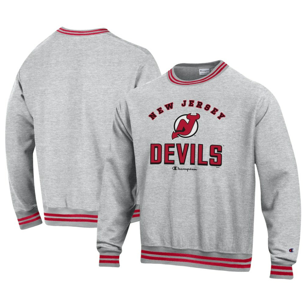 New Jersey Devils Champion Reverse Weave Yarn Dye Pullover Sweatshirt