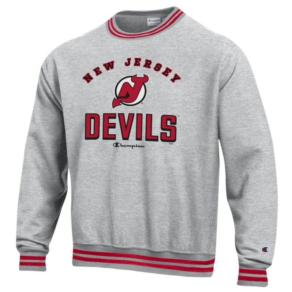 New Jersey Devils Champion Reverse Weave Yarn Dye Pullover Sweatshirt
